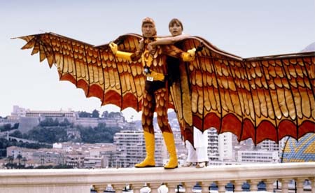 Condorman en uno de los momentos de la película