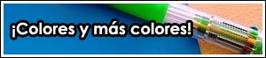 Los bolígrafos multicolor